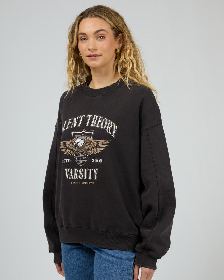 Silent Theory Authentic Crew | Washed Black
