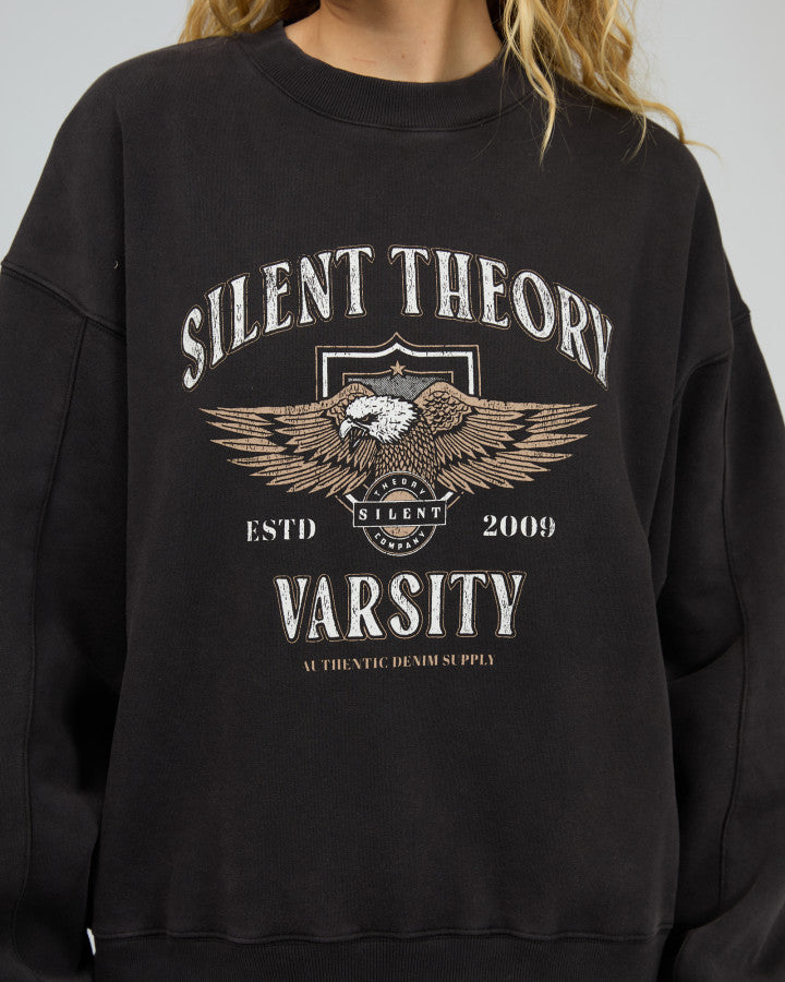 Silent Theory Authentic Crew | Washed Black
