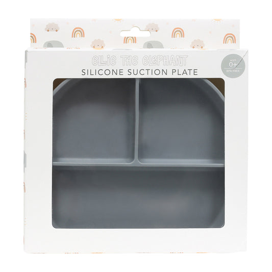 Splosh Baby Silicone Suction Plate - Grey