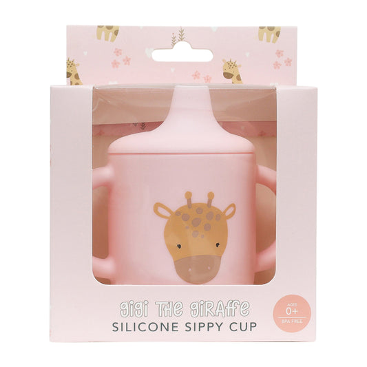 Splosh Baby Silicone Sippy Cup - Pink Giraffe