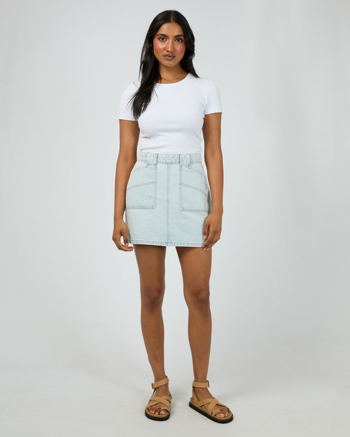 All About Eve Becca Denim Skirt