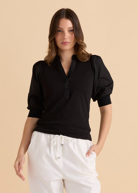 Betty Basics Ralph Rib Top | Black