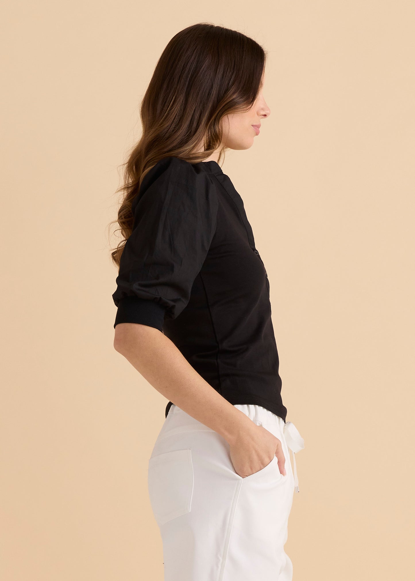 Betty Basics Ralph Rib Top | Black