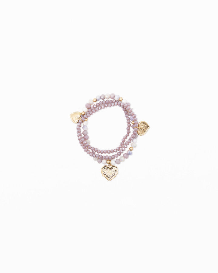 Stella + Gemma Heart Charm Bracelet