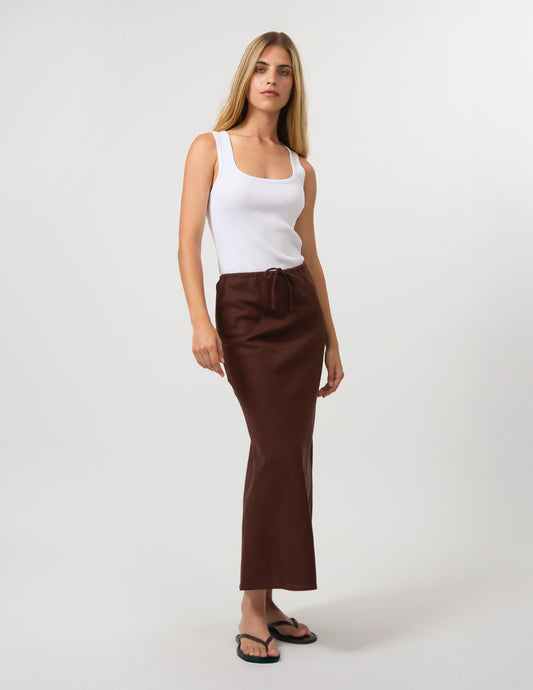 Stella + Gemma Brenda Skirt | Chocolate