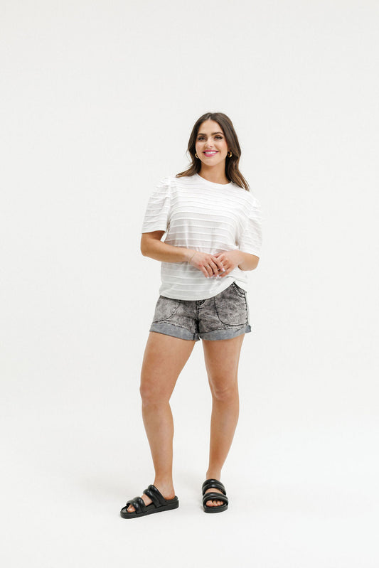 Homelee Rose Tee | Vanilla