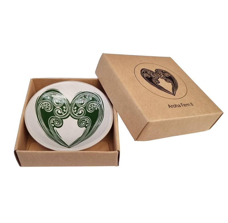Jo Luping Design - Aroha Fern Green and White | 7cm Porcelain Bowl