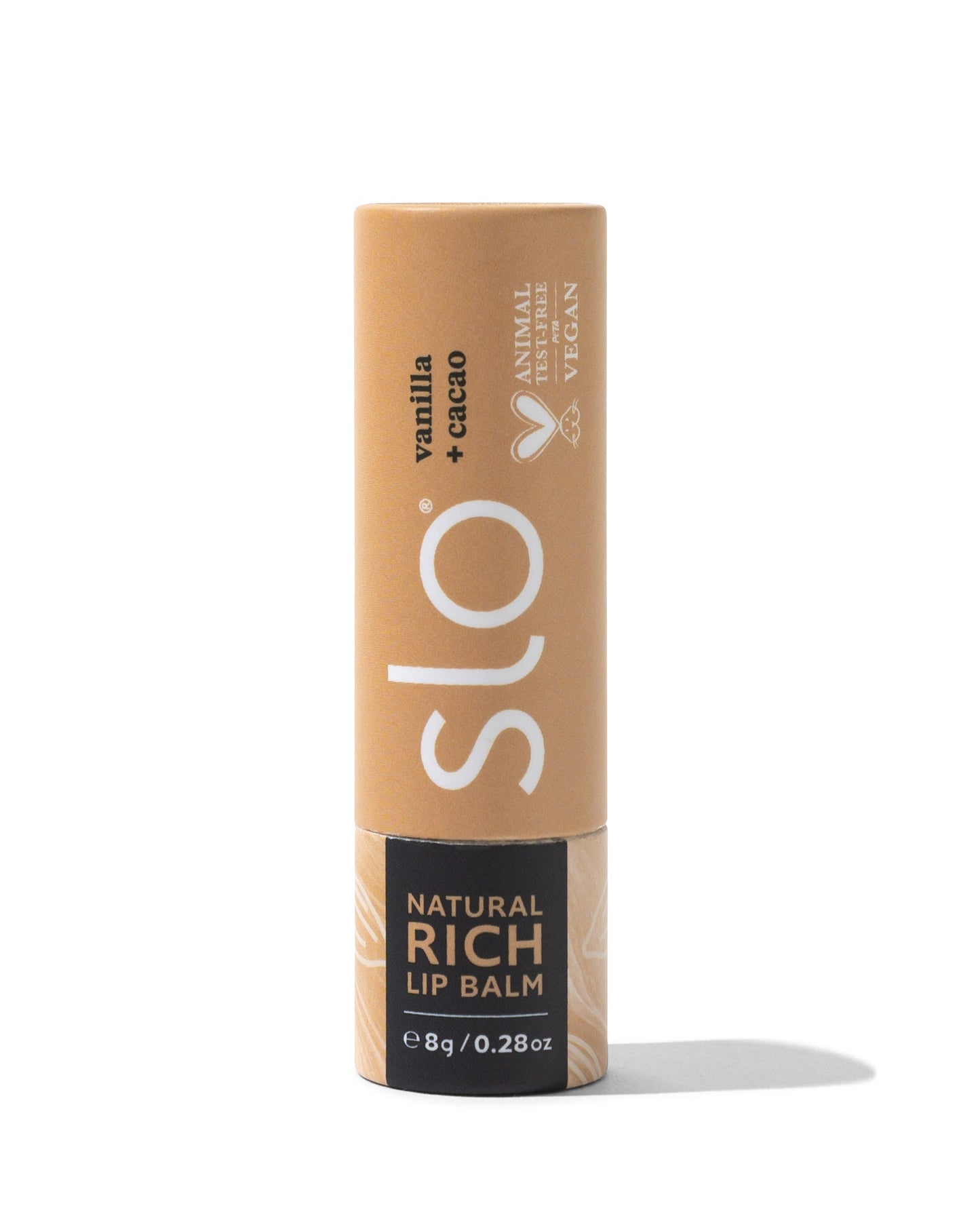 Slo Natural Lip Balm | Vanilla + Cacao