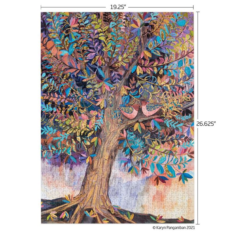 WerkShoppe - Illumination Tree Gold Foil Puzzle 1000 Pce