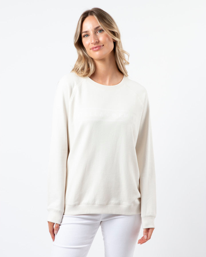 Stella + Gemma Classic Sweater | Cream Logo