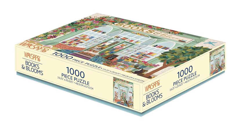 WerkShoppe - Books & Blooms Puzzle 1000 Pce