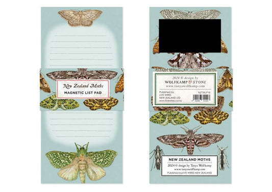 Wolfcamp & Stone Magnetic List Pad | New Zealand Moths