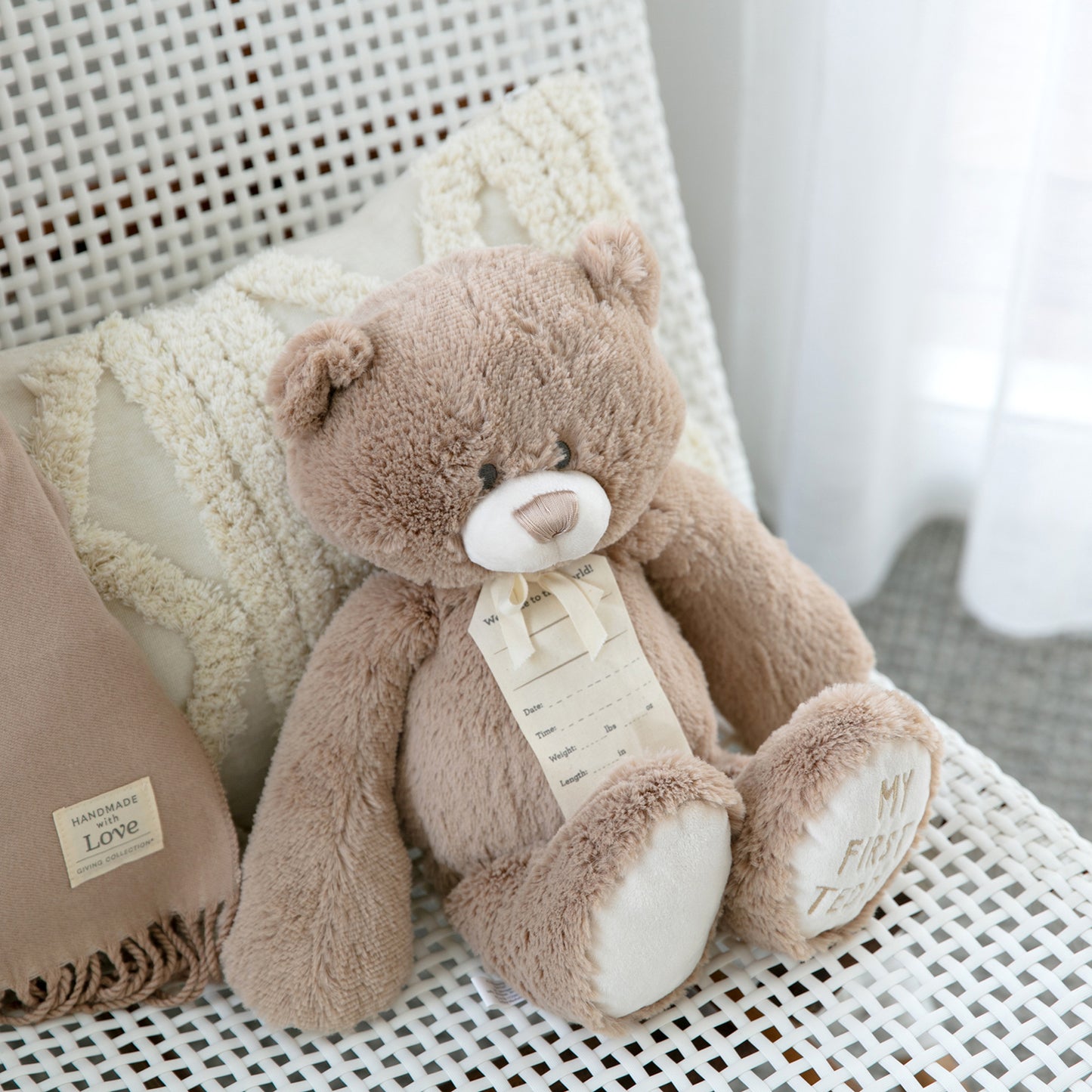 Demdaco My First Teddy | Tan 24cm