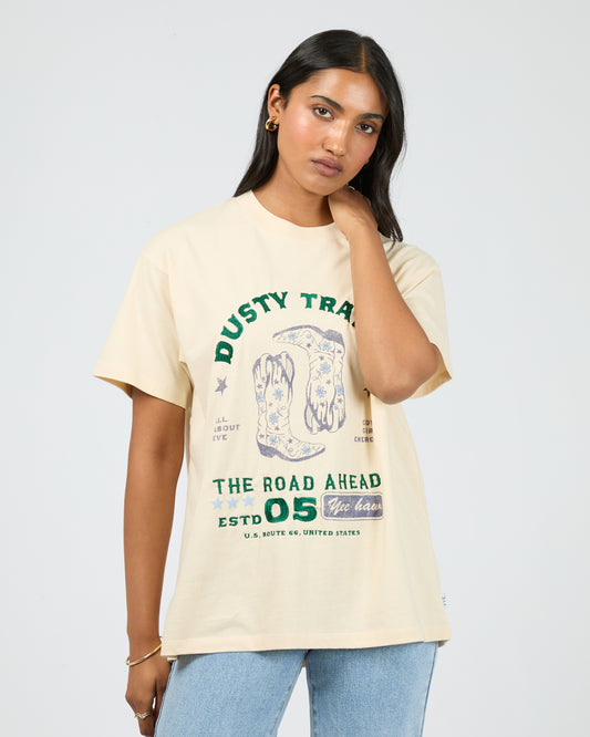 All About Eve Dusty Trails Relaxed Tee | Vanilla