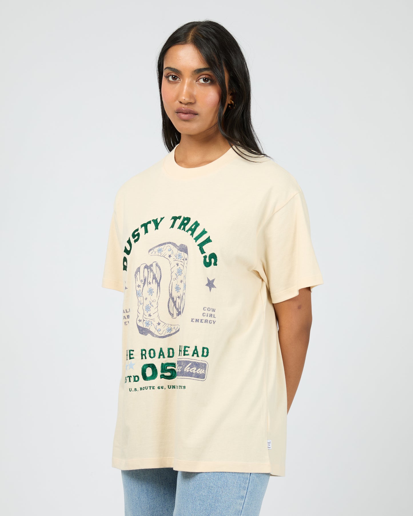 All About Eve Dusty Trails Relaxed Tee | Vanilla