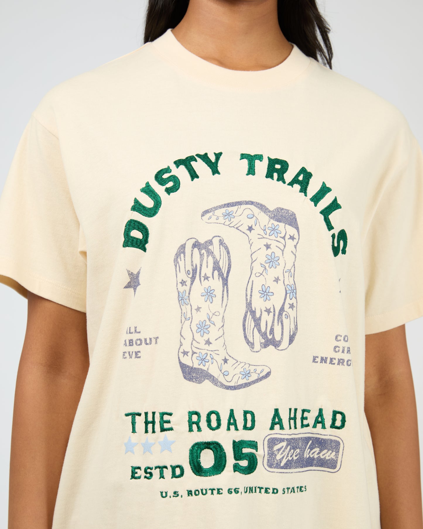All About Eve Dusty Trails Relaxed Tee | Vanilla