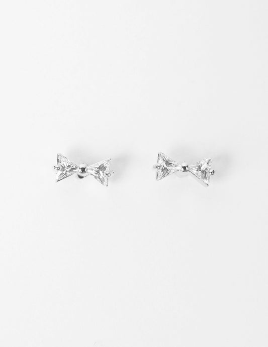 Stella + Gemma Petite Bow with Crystal Stud