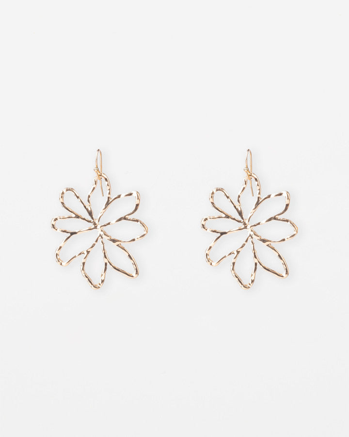 Stella + Gemma Large Cutout Flower Earrings
