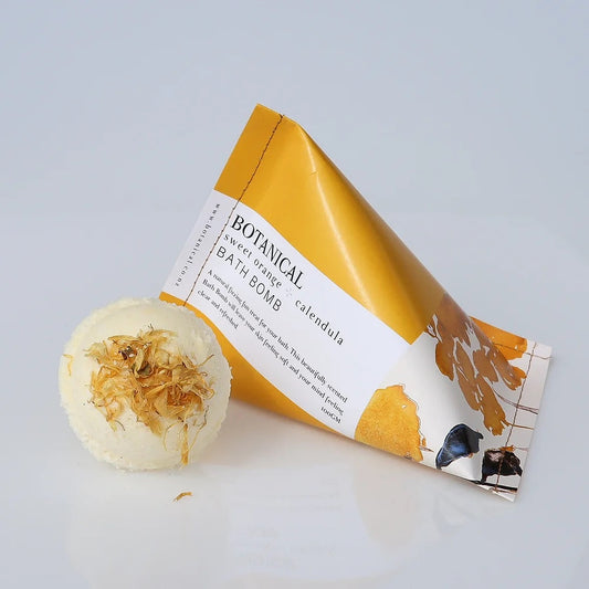 Botanical New Zealand Bath Bomb - Sweet Orange & Calendula