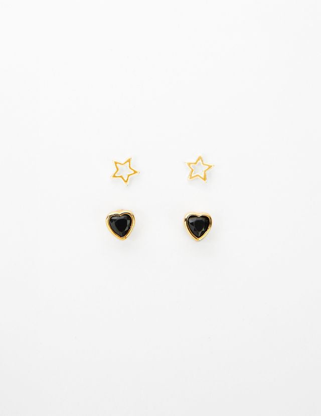 Stella + Gemma Stud Set | Stars & Hearts