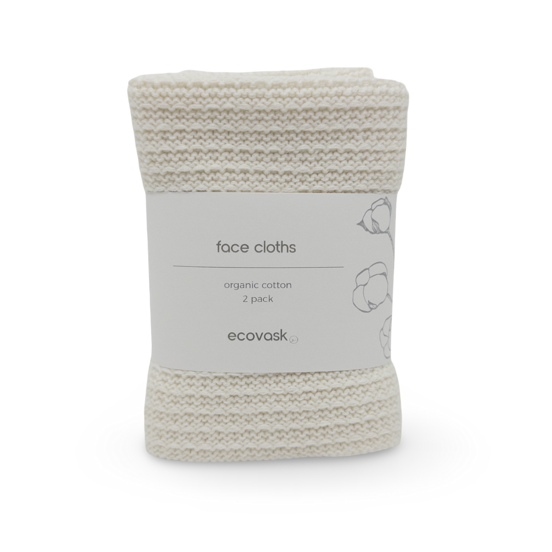 Ecovask Face Cloths - 2 pack