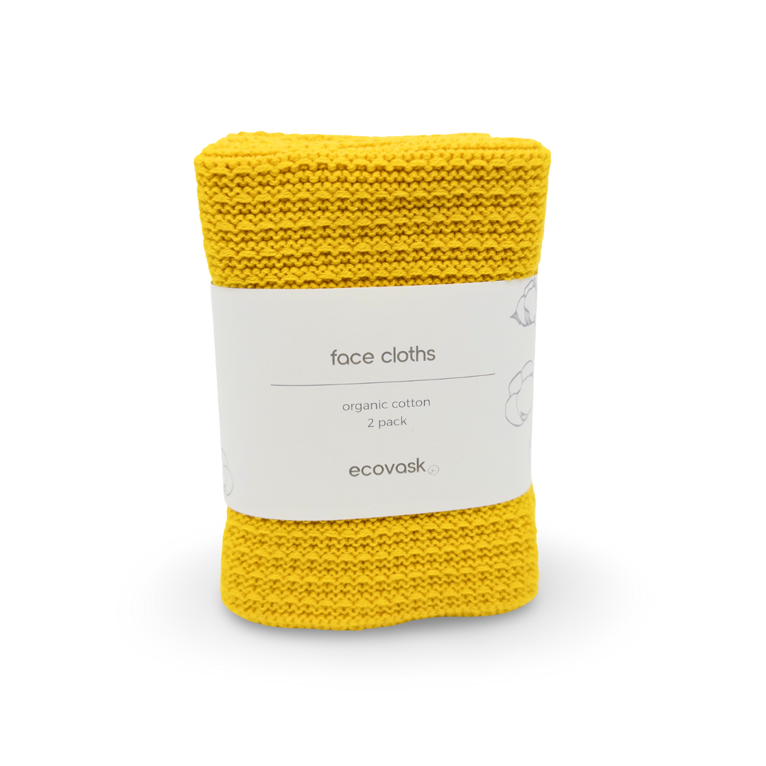 Ecovask Face Cloths - 2 pack