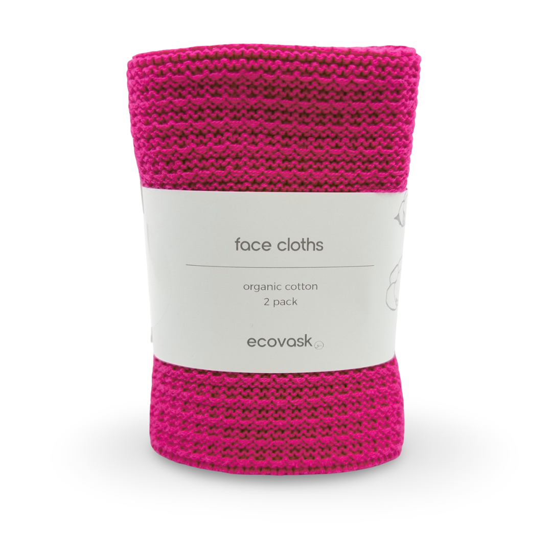 Ecovask Face Cloths - 2 pack