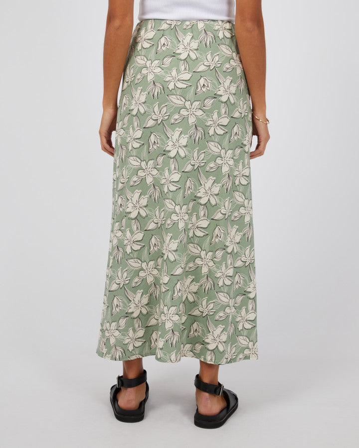 Silent Theory Eden Maxi Skirt | Sage