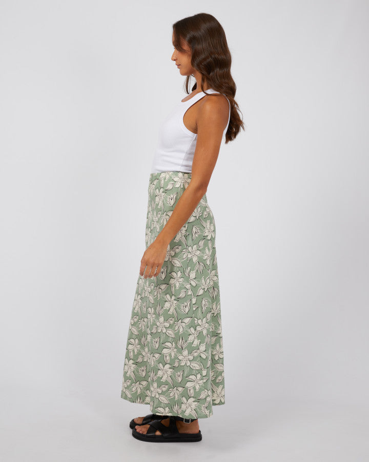 Silent Theory Eden Maxi Skirt | Sage