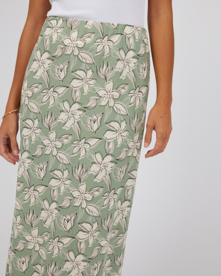 Silent Theory Eden Maxi Skirt | Sage