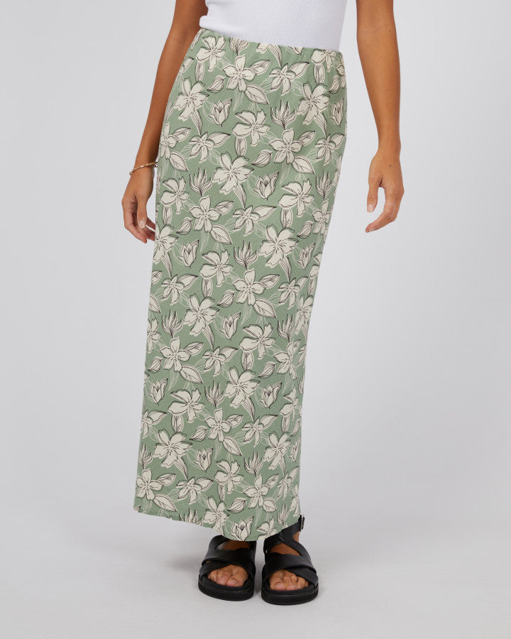 Silent Theory Eden Maxi Skirt | Sage