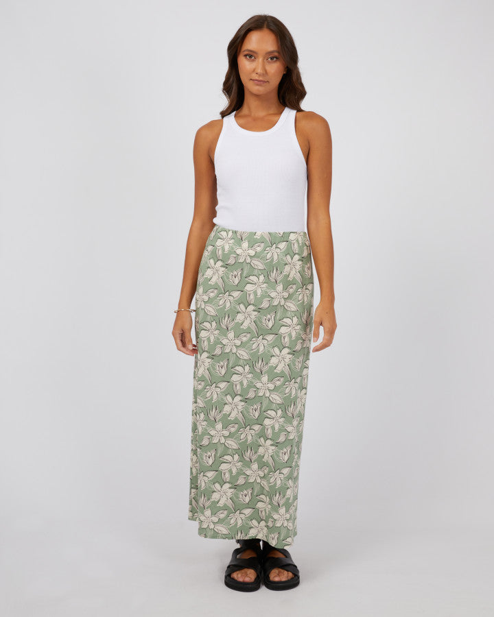Silent Theory Eden Maxi Skirt | Sage