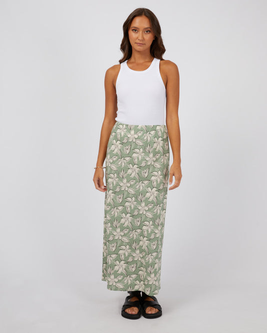 Silent Theory Eden Maxi Skirt | Sage