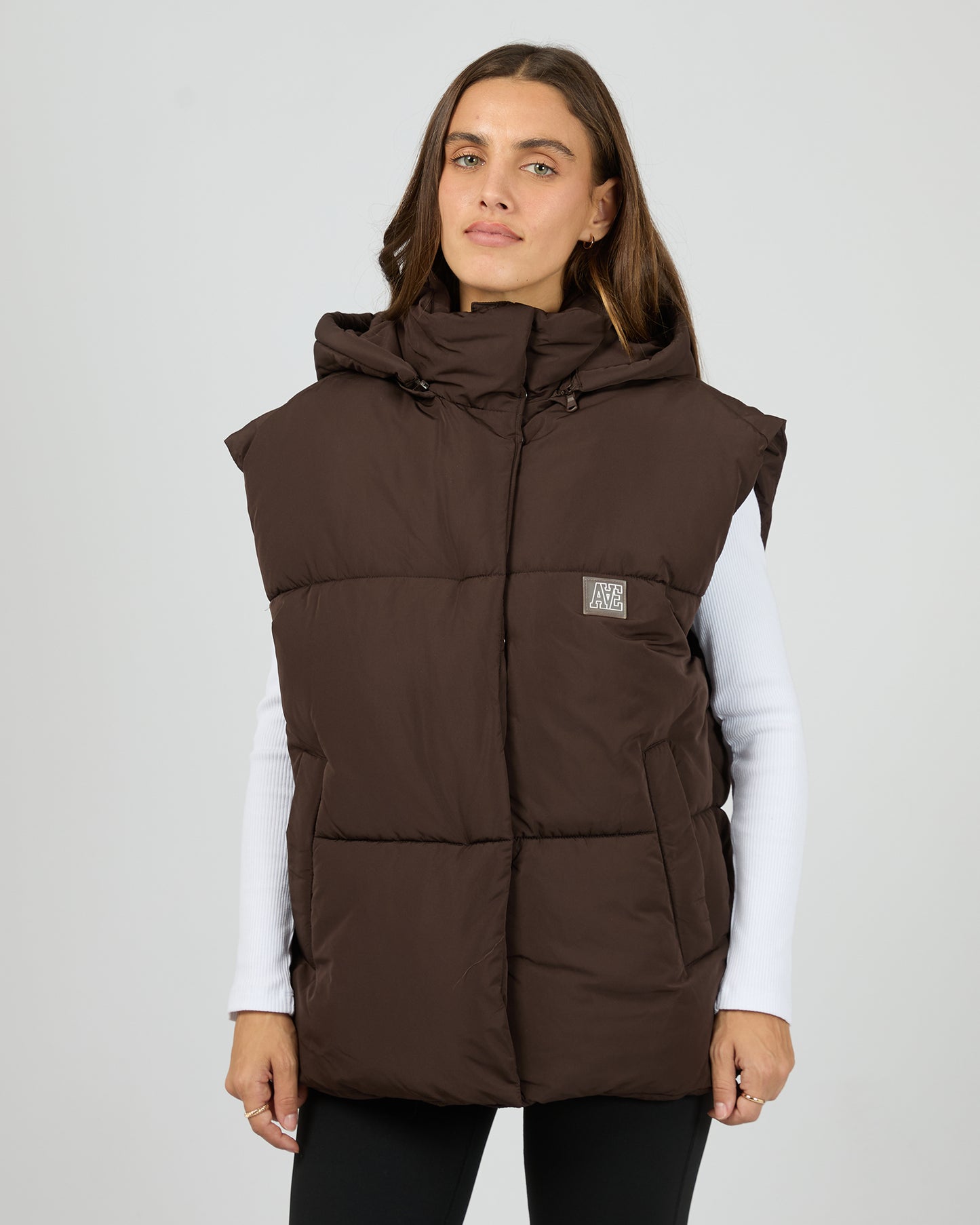 All About Eve Elevate Puffer Vest | Brown