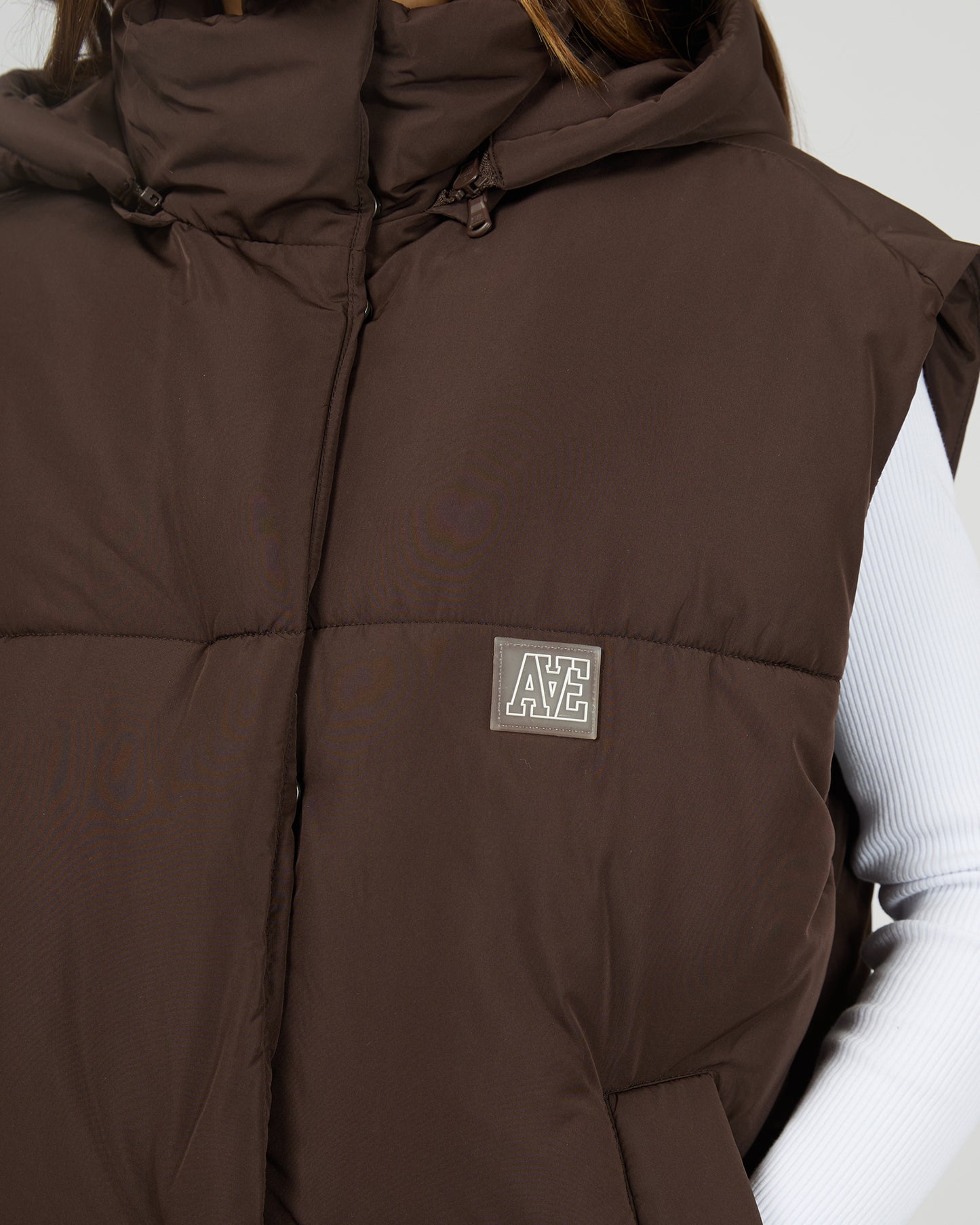All About Eve Elevate Puffer Vest | Brown