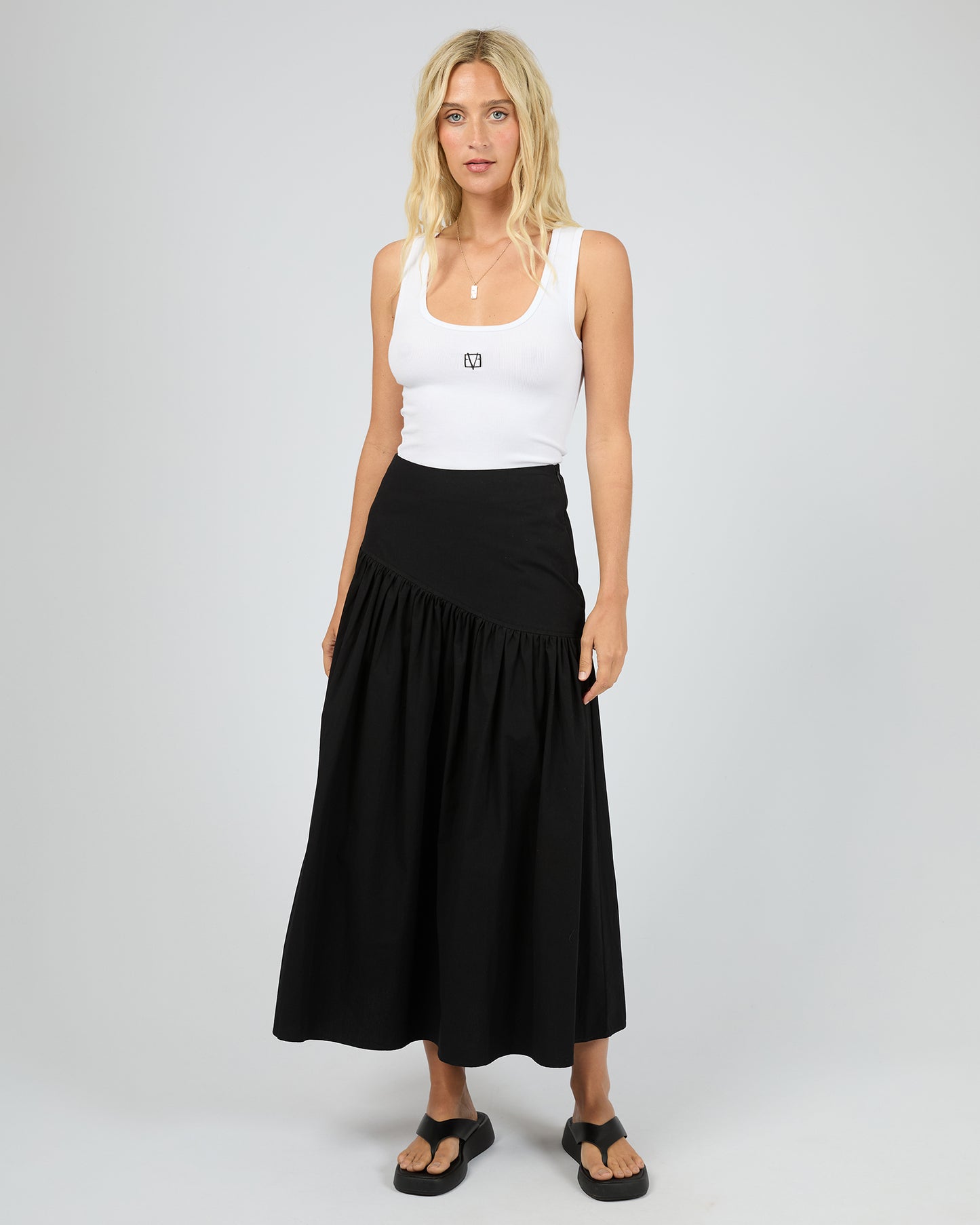 All About Eve Essential Asym Maxi Skirt | Black