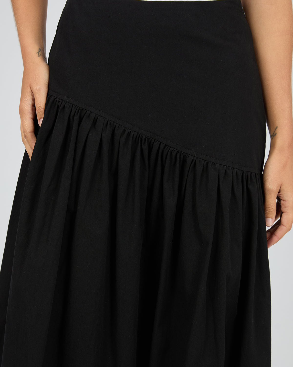 All About Eve Essential Asym Maxi Skirt | Black