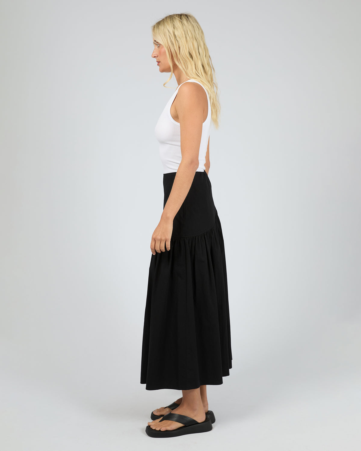 All About Eve Essential Asym Maxi Skirt | Black