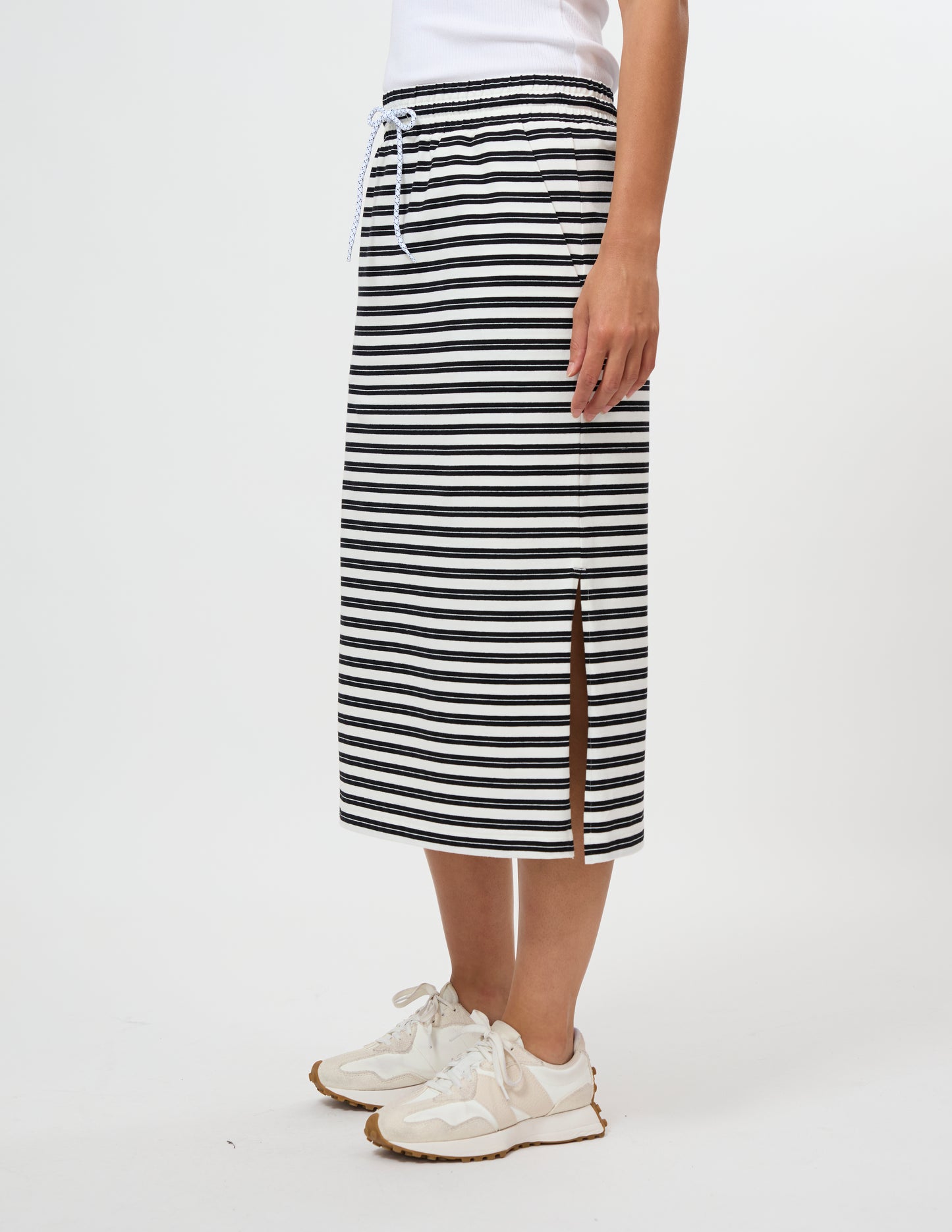 Stella + Gemma Essentials Skirt | Black White Stripe