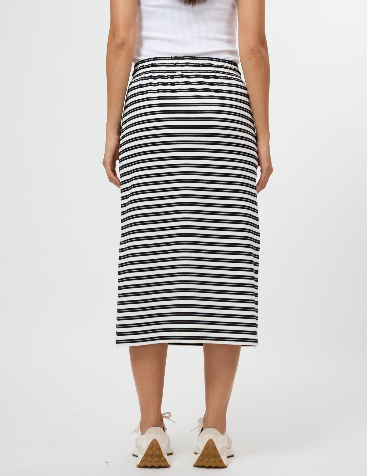 Stella + Gemma Essentials Skirt | Black White Stripe