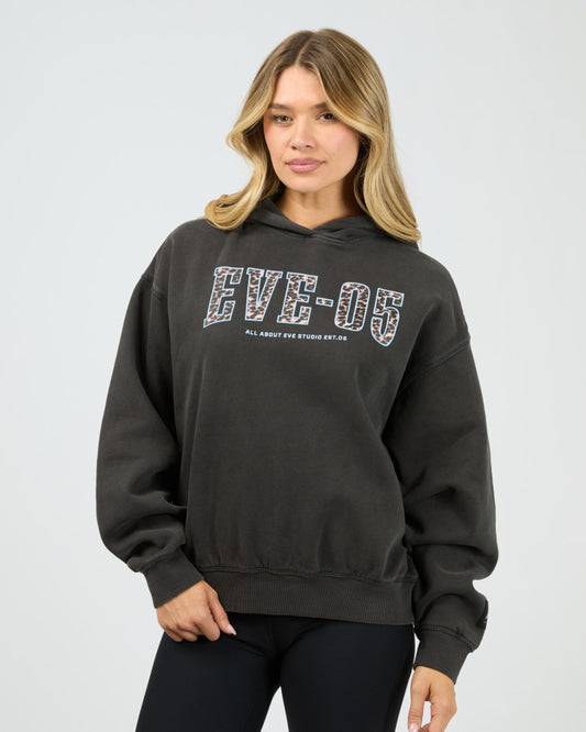 All About Eve Club House Box Hoodie | Washed Black