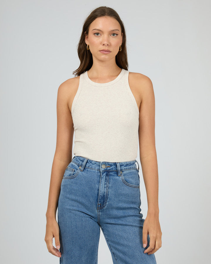 All About Eve Baby Rib Tank | Oat