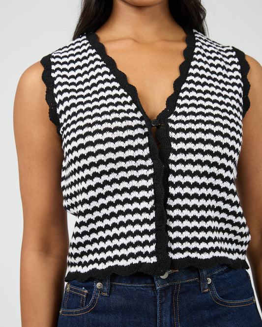 All About Eve Eve Stripe Knit Vest