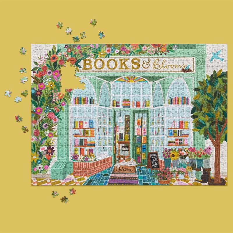 WerkShoppe - Books & Blooms Puzzle 1000 Pce