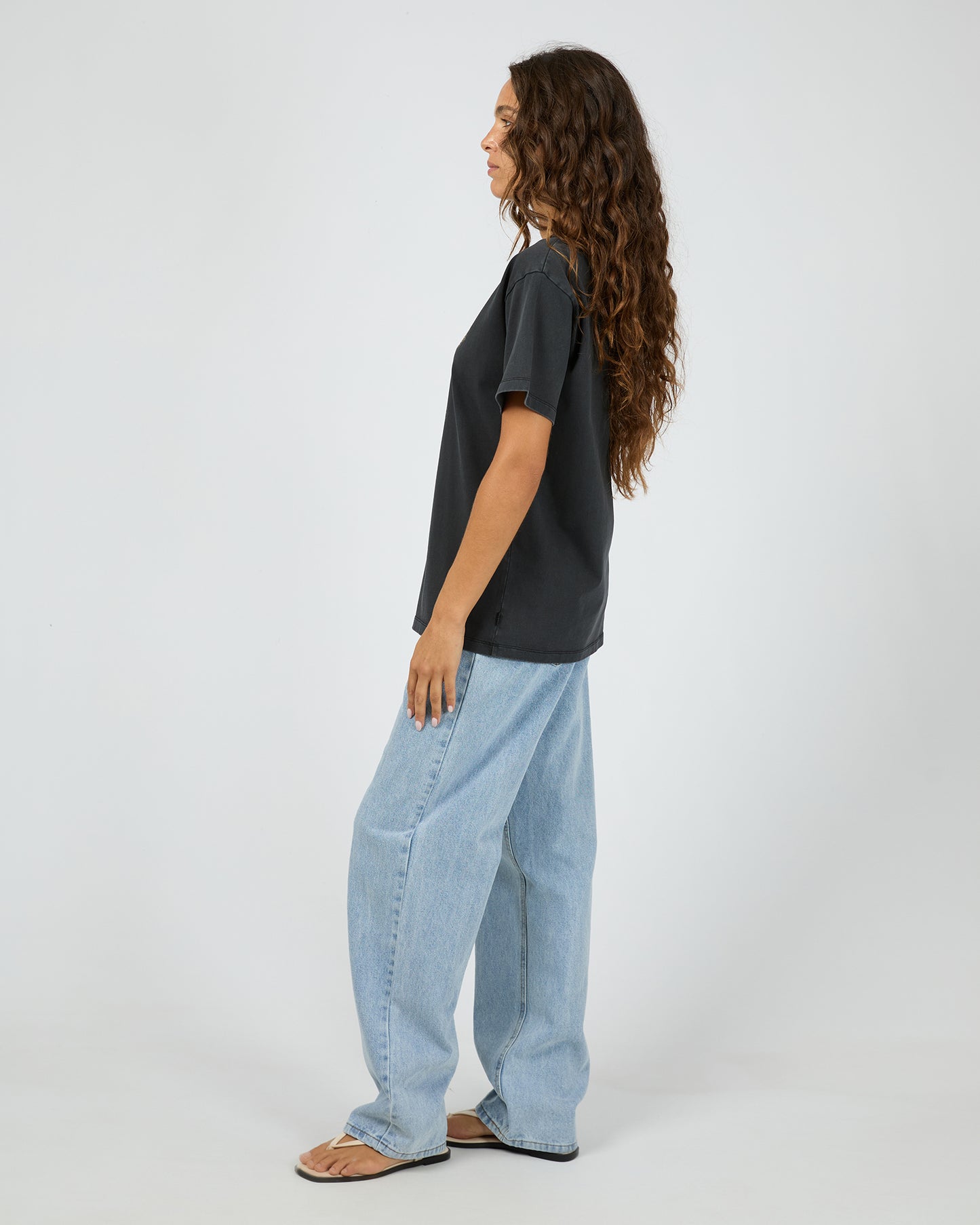 Silent Theory Hand Drawn Tee | Washed Black