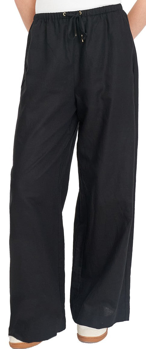 Huffer Lin-In Sabine Pant | Black