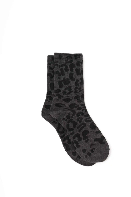 Stilen Leopard Socks | Black