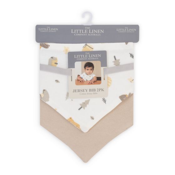 Little Linen Jersey Bib 2 pk | Nectar Bear