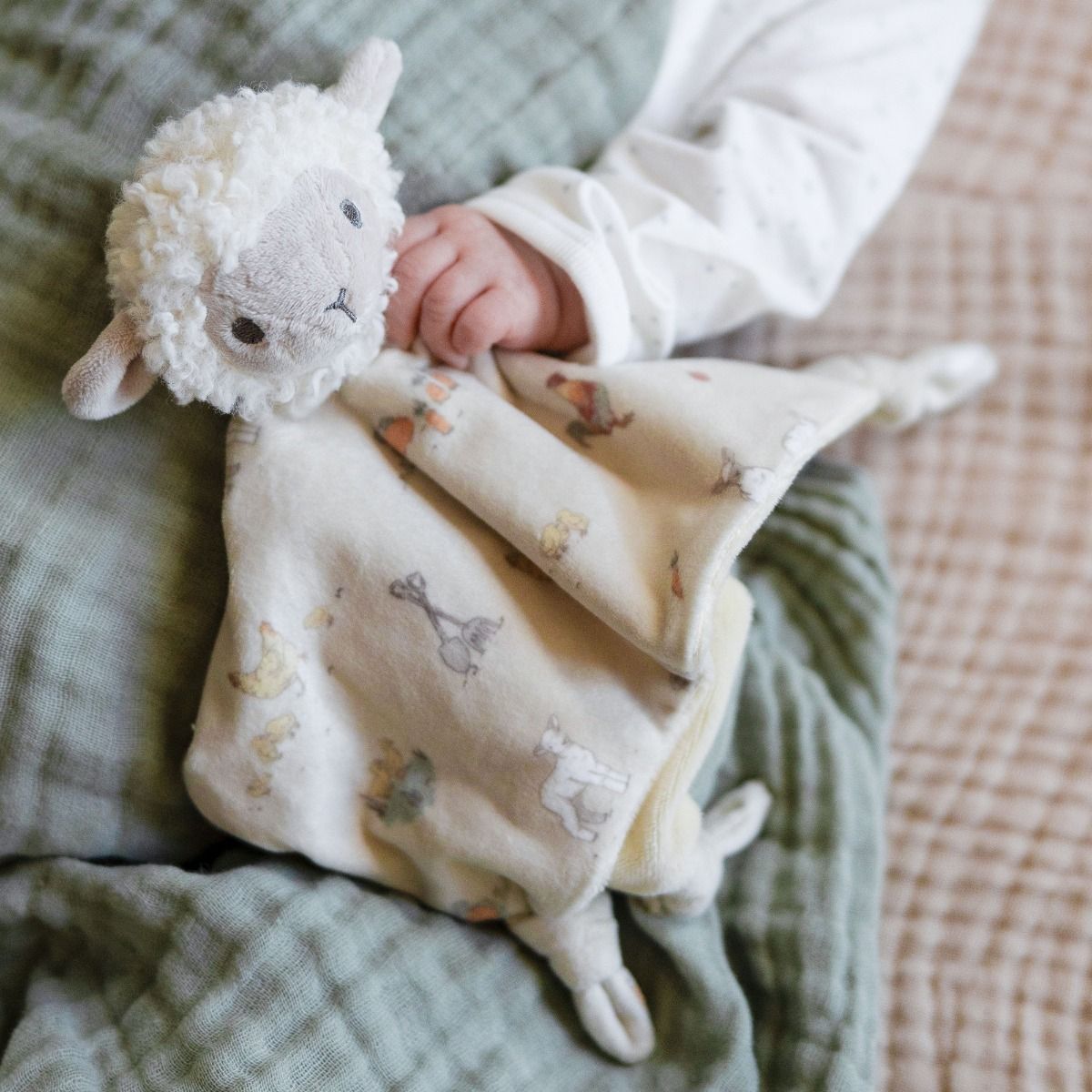 Little Linen Comforter | Farmyard Lamb