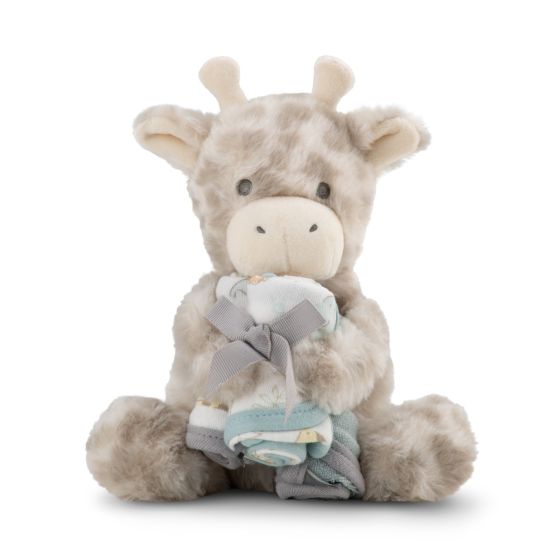 Little Linen Plush Toy & Washers Giftset | Savanna Giraffe